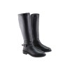 Adam's Shoes Γυναικείες Μπότες Δέρμα 594-25513 Μαύρο