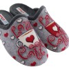 Adam's Shoes Γυναικείες Παντόφλες 701-21521 Γκρί
