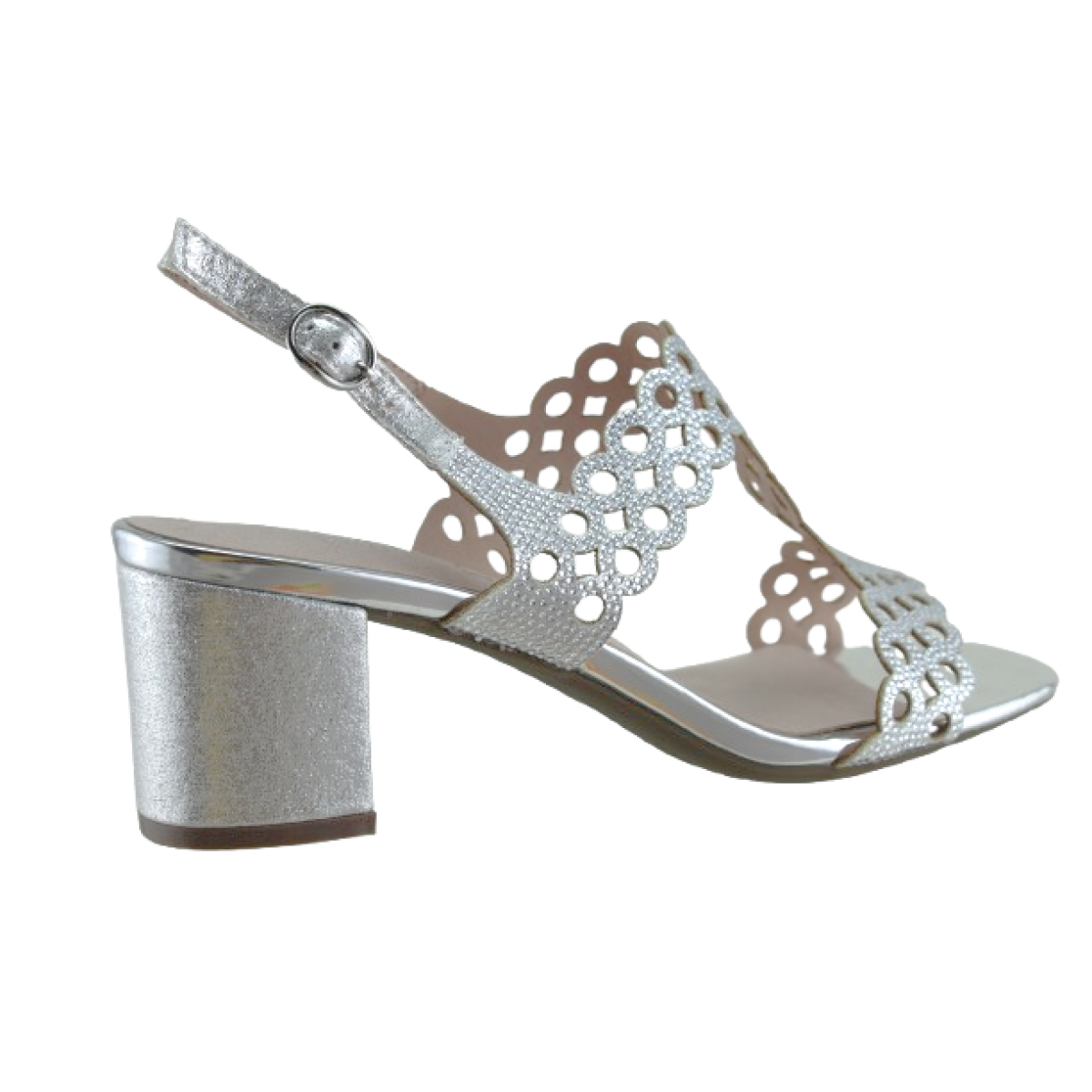 Adam's Shoes Γυναικεία Πέδιλα 823-26007 Ασημί