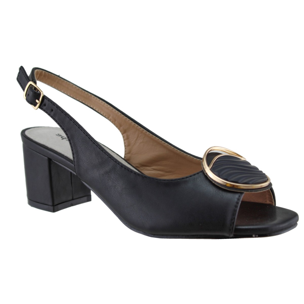 Adam's Shoes Γυναικεία Πέδιλα 907-26010 Μαύρο