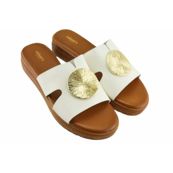 Adam's Shoes Γυναικεία Σανδάλια Flatform 829-26019 Λευκό Adam's Shoes Γυναικεία Σανδάλια Flatform 829-26019 Λευκό