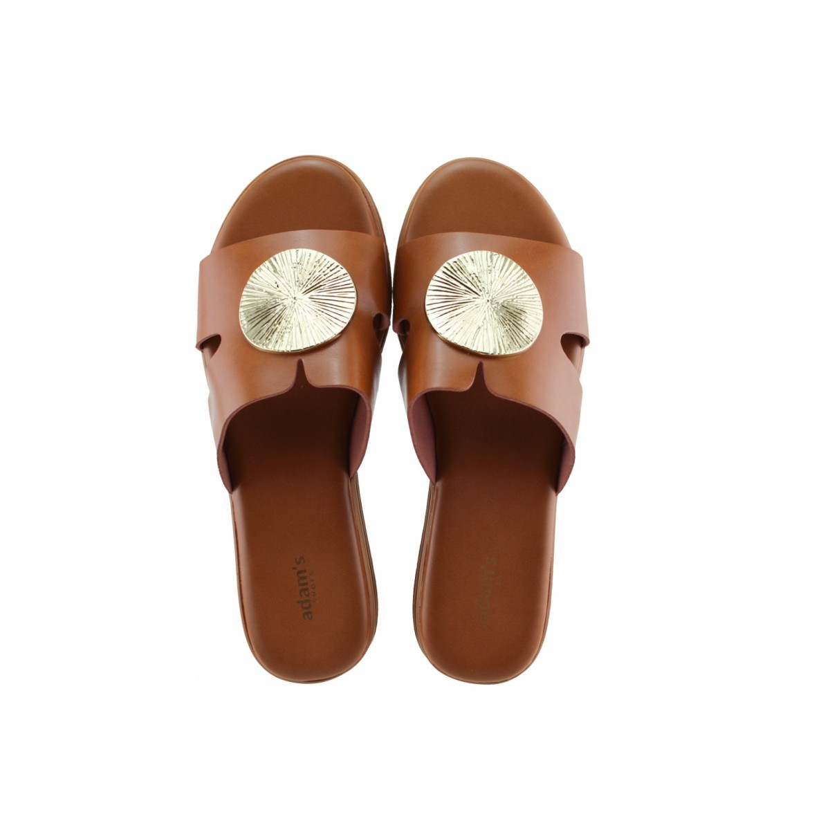 Adam's Shoes Γυναικεία Σανδάλια Flatform 829-26019 Ταμπά