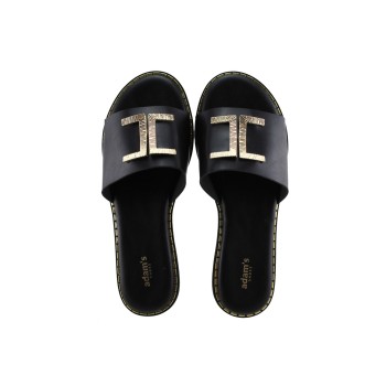 Adam's Shoes Γυναικεία Σανδάλια 829-26027 Μαύρο
