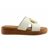 Adam's Shoes Γυναικεία Σανδάλια Flatform 829-26019 Λευκό
