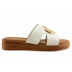 Adam's Shoes Γυναικεία Σανδάλια Flatform 829-26019 Λευκό