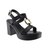 Adam's Shoes Γυναικεία Πέδιλα 829-26005 Μαύρο