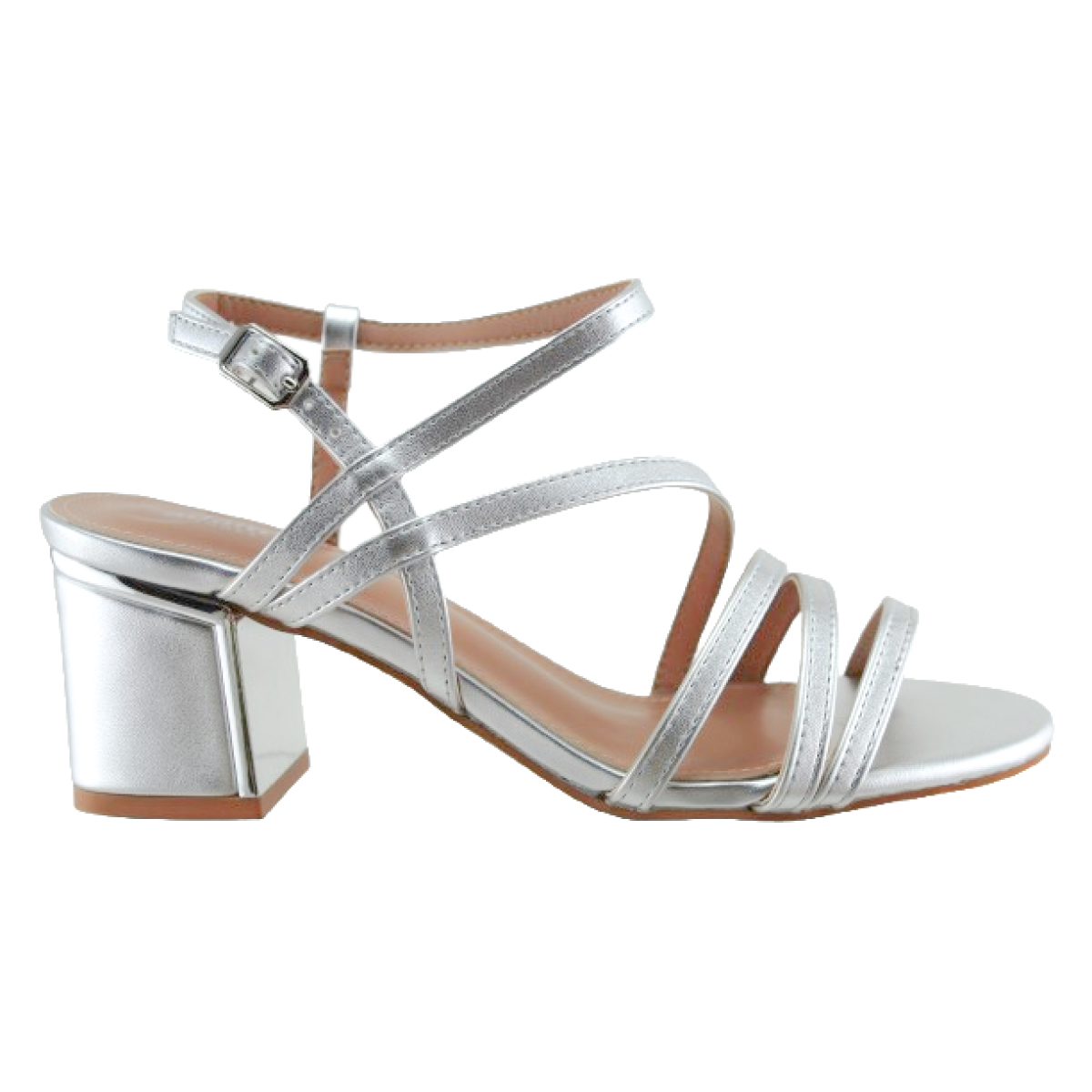 Adam's Shoes Γυναικεία Πέδιλα 829-26002 Ασημί