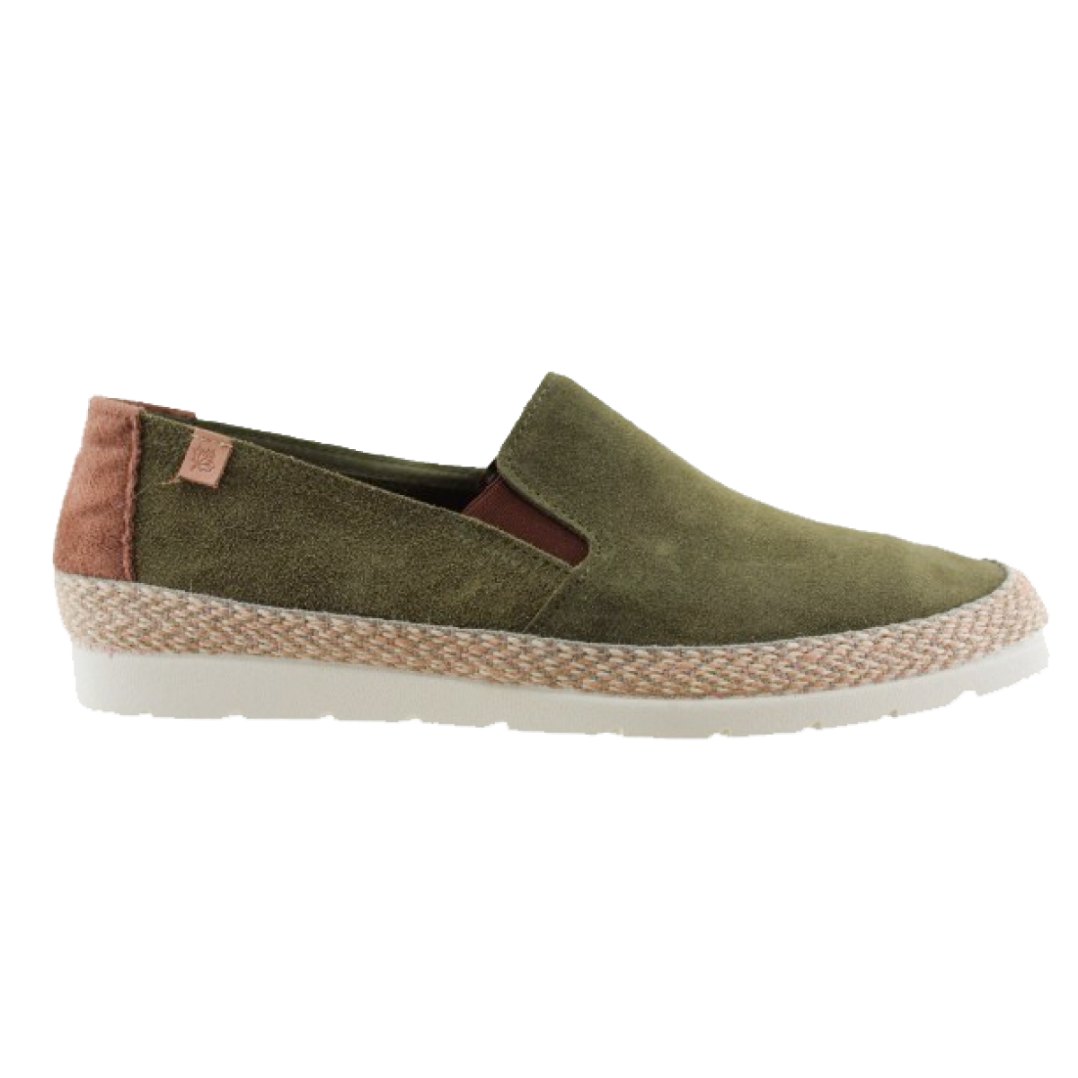Adam's Shoes Ανδρικές Espadrilles Δέρμα 739-26002 Χακί