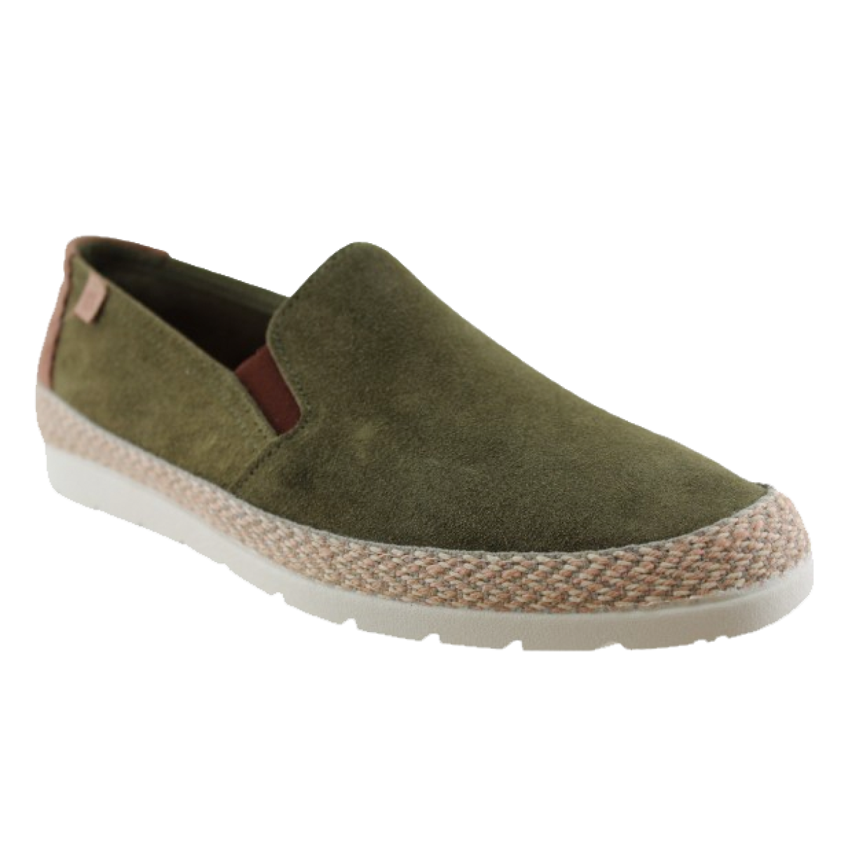 Adam's Shoes Ανδρικές Espadrilles Δέρμα 739-26002 Χακί