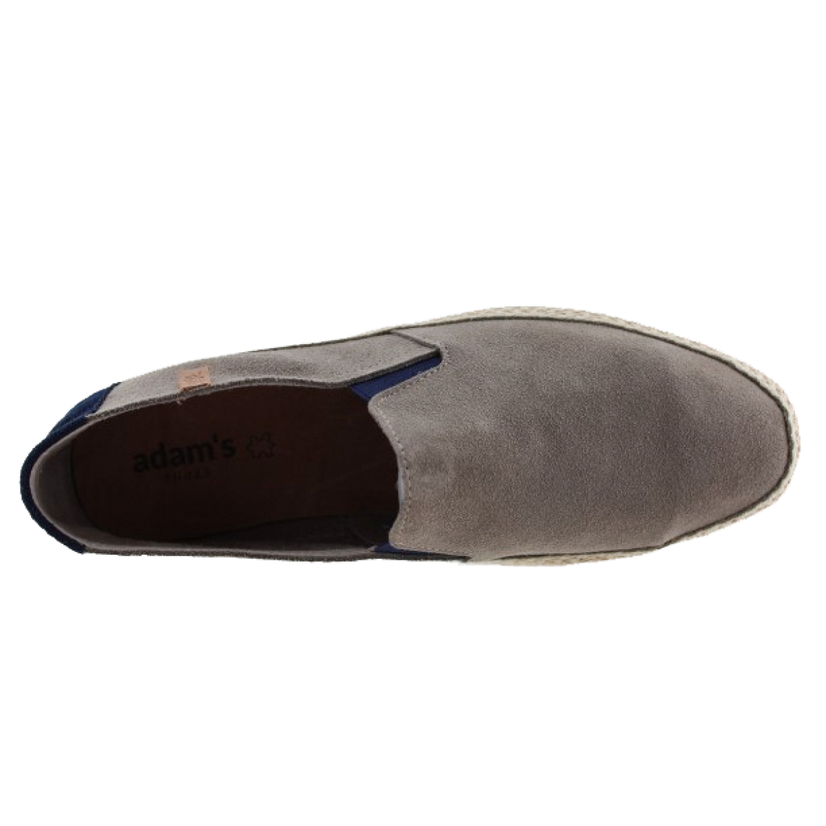 Adam's Shoes Ανδρικές Espadrilles Δέρμα 739-26002 Γκρι