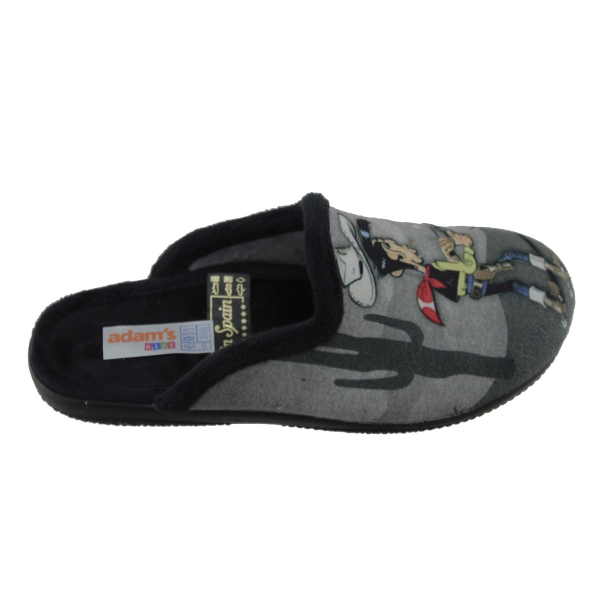 Adam's Shoes Παιδικές Παντόφλες Lucky Luke 624-22833 Μαύρο Adam's Shoes Παιδικές Παντόφλες Lucky Luke 624-22833 Μαύρο