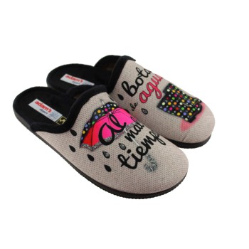 Adam's Shoes Γυναικείες Παντόφλες 624-22694 Πούδρα