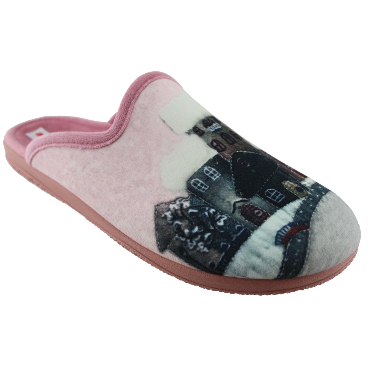 Adam's Shoes Γυναικείες Παντόφλες 624-21618 Ρόζ