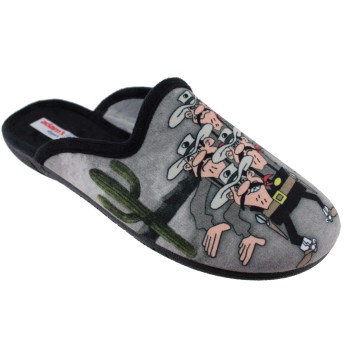 Adam's Shoes Ανδρικές Παντόφλες The Daltons 624-22510 Μαύρο