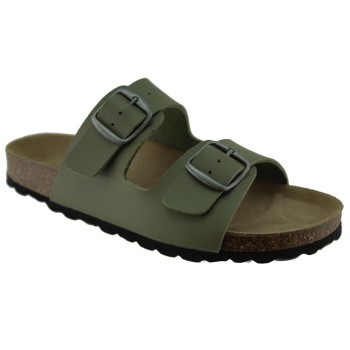 Adam's Shoes Γυναικεία Σανδάλια 708-22002 Χακί
