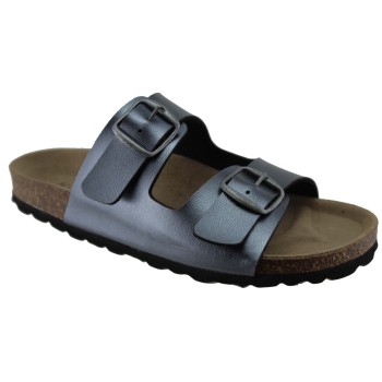 Adam's Shoes Γυναικεία Σανδάλια 708-22002 Γραφίτης