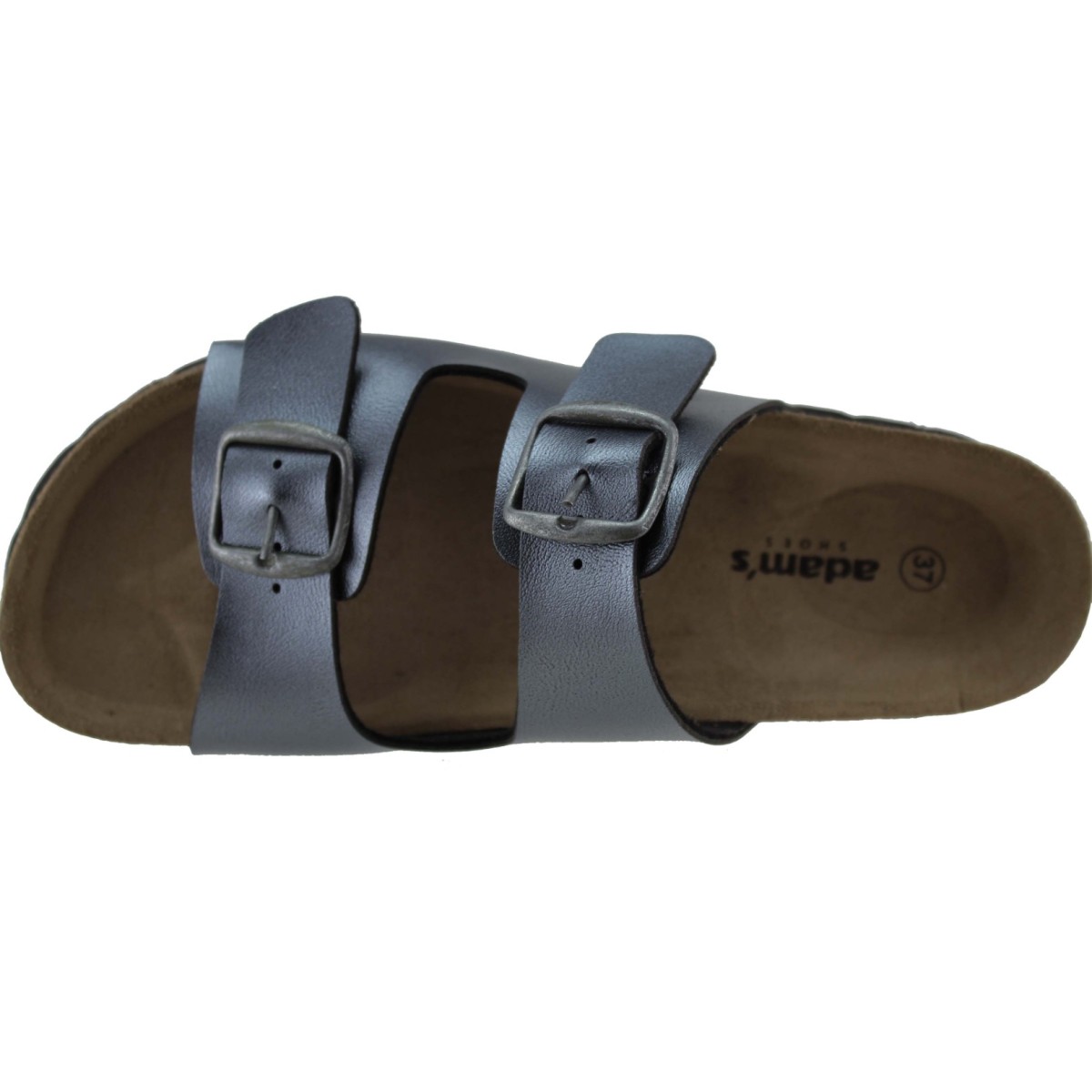 Adam's Shoes Γυναικεία Σανδάλια 708-22002 Γραφίτης