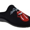 Adam's Shoes Ανδρικές Παντόφλες Rolling Stones 754-21503 Μαύρο
