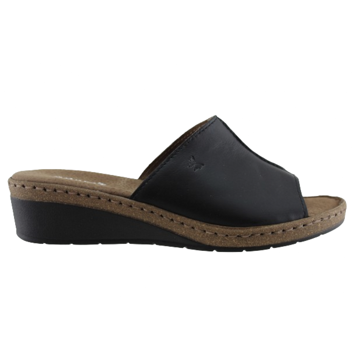 Adam's Flex Γυναικεία Mules Δέρμα 591-26041 Μαύρο