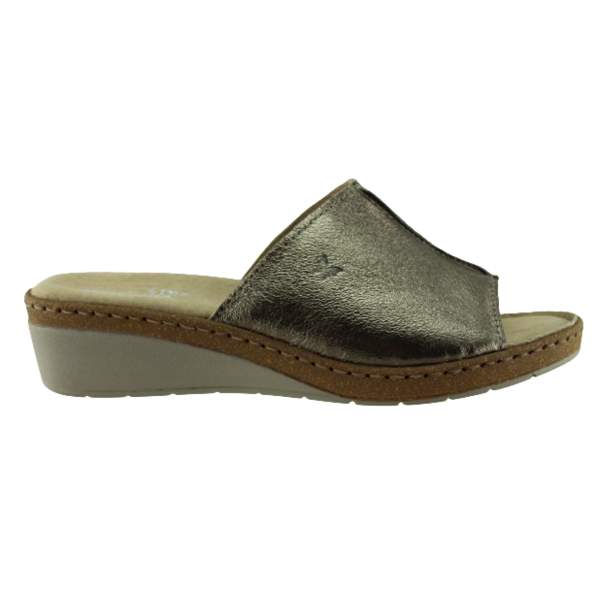 Adam's Flex Γυναικεία Mules Δέρμα 591-24005 Μπρονζέ