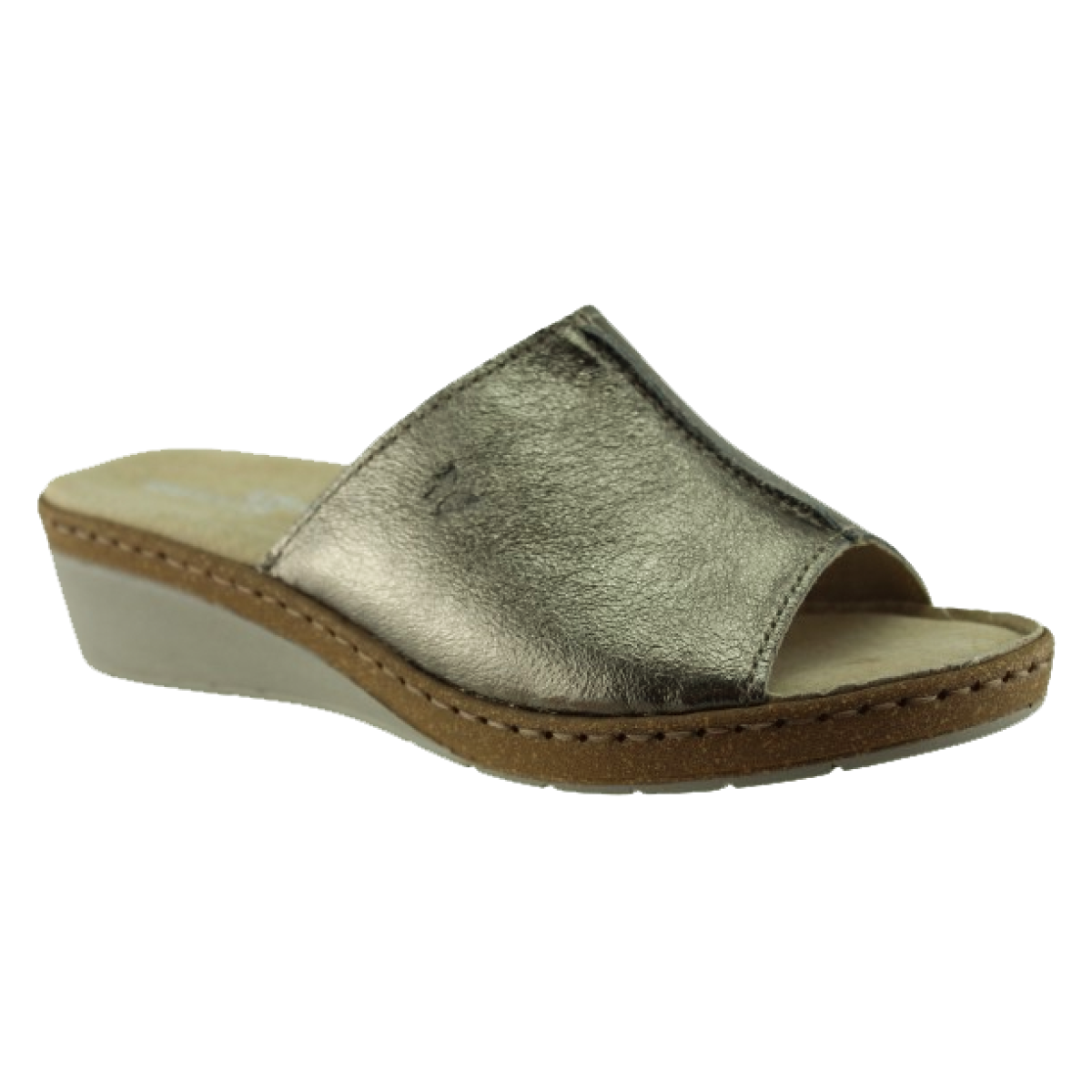 Adam's Flex Γυναικεία Mules Δέρμα 591-24005 Μπρονζέ