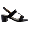 Adam's Shoes Γυναικεία Πέδιλα 907-24005 Μαύρο Λουστρίνι