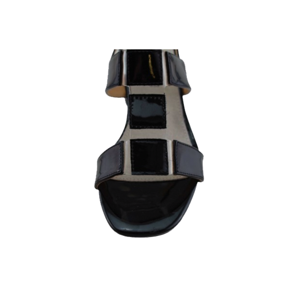 Adam's Shoes Γυναικεία Πέδιλα 907-24005 Μαύρο Λουστρίνι