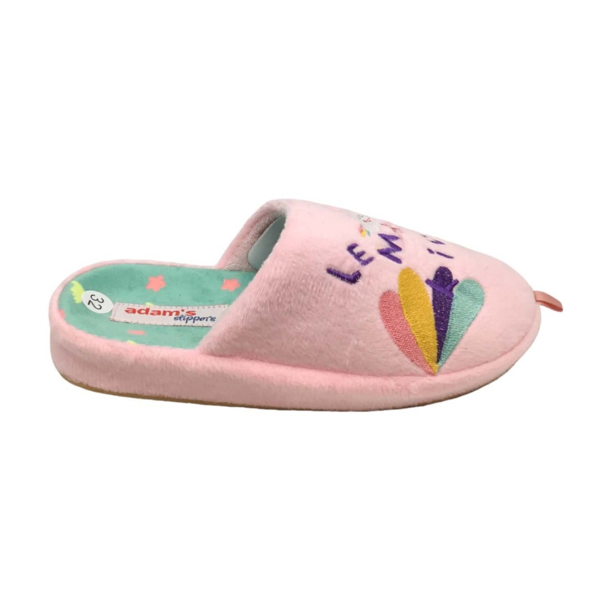 Adam's Shoes Παιδικές Παντόφλες Lemon Kid 895-23561 Ροζ