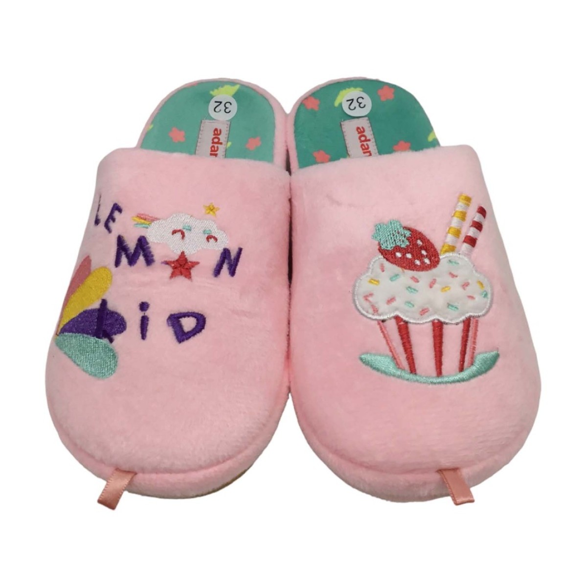 Adam's Shoes Παιδικές Παντόφλες Lemon Kid 895-23561 Ροζ