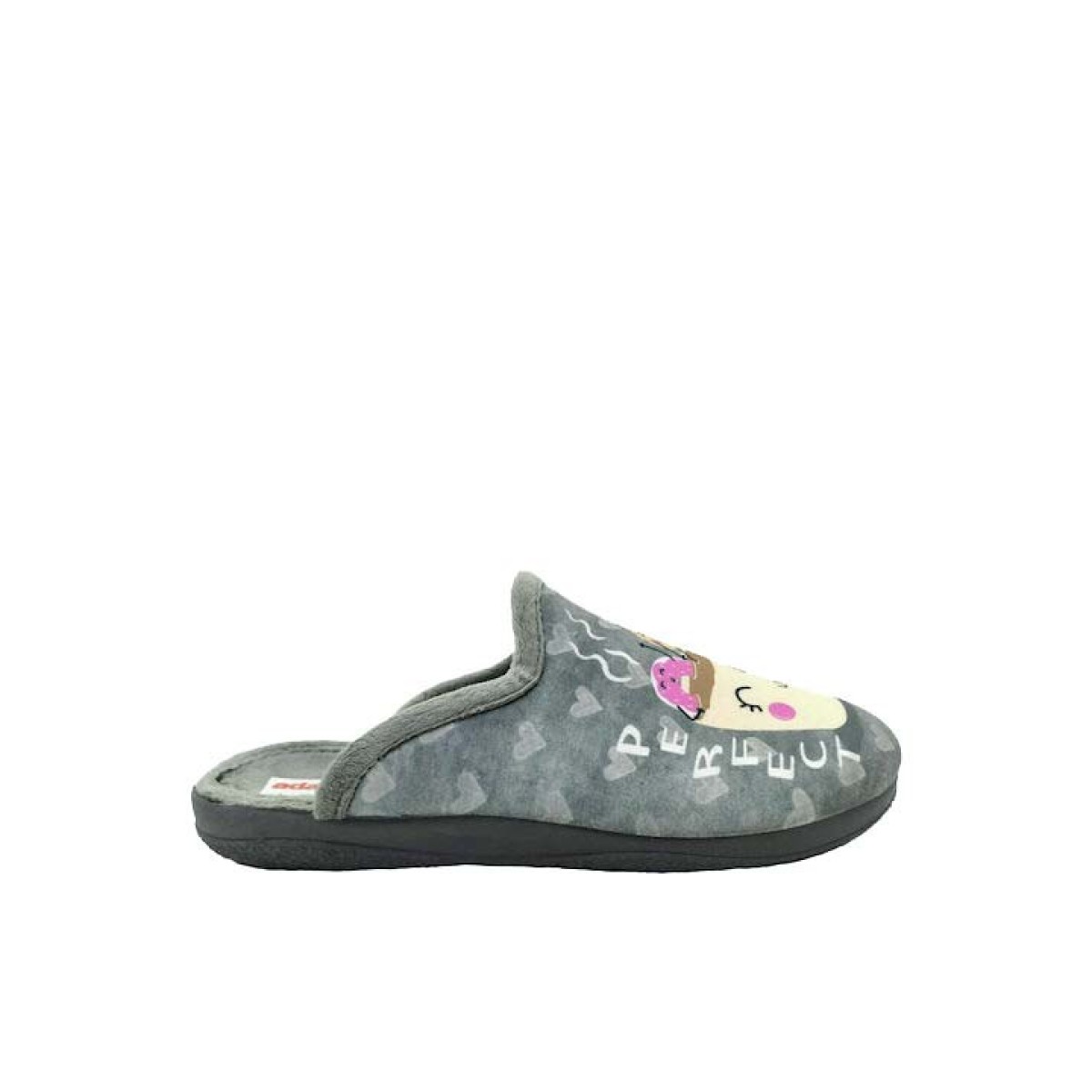 Adam's Shoes Γυναικείες Παντόφλες 624-21610 Γκρί