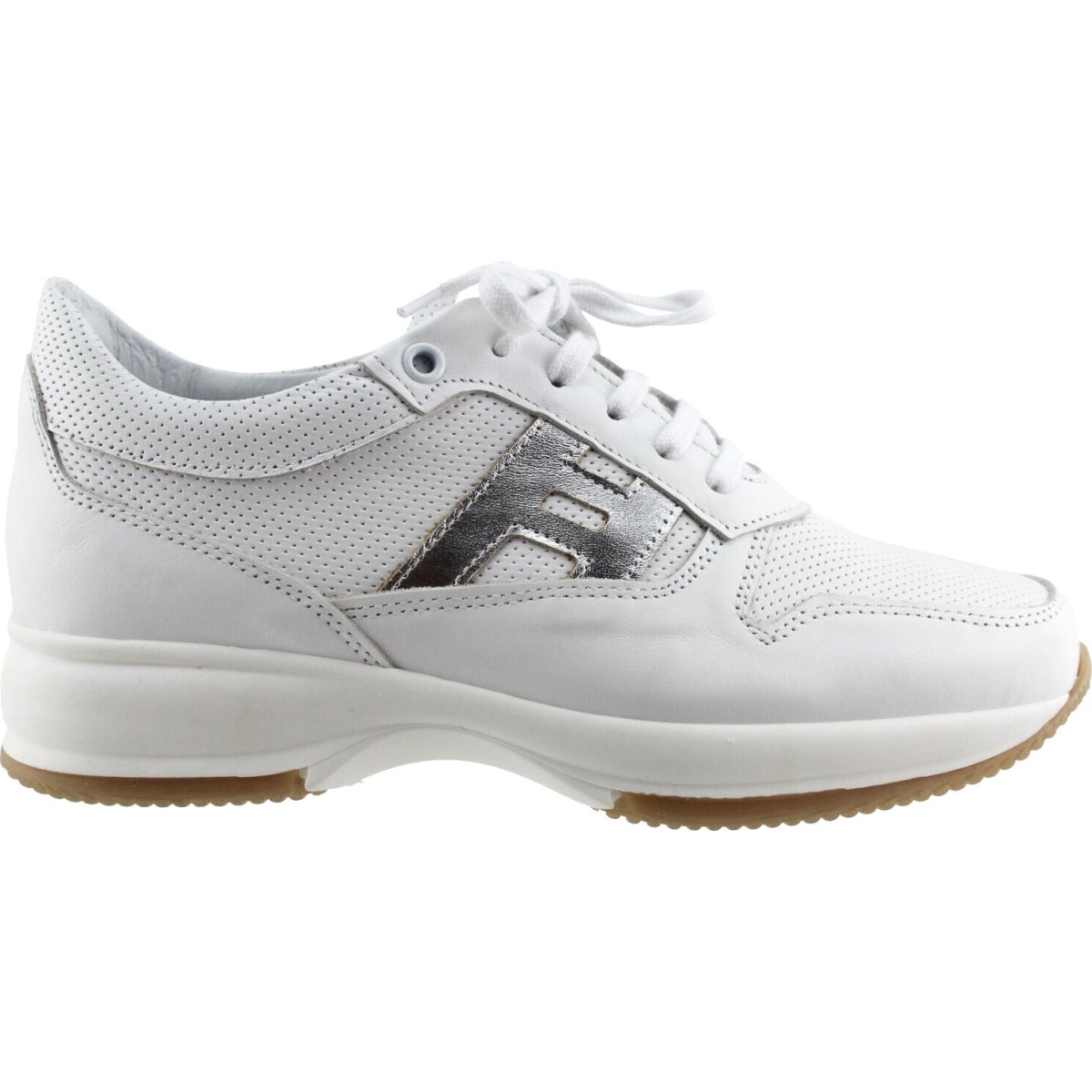Femina by Antonio Γυναικεία Sneakers Δέρμα 902 Λευκό Ασημί