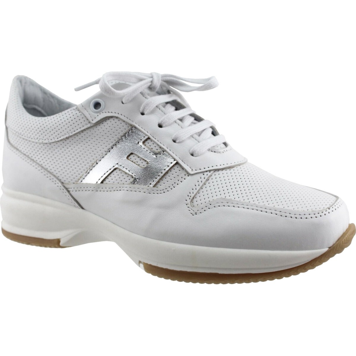 Femina by Antonio Γυναικεία Sneakers Δέρμα 902 Λευκό Ασημί