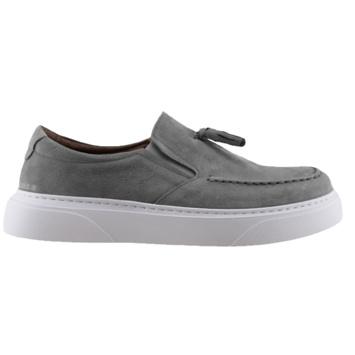 Antonio Shoes Ανδρικά Μοκασίνια Δέρμα 402/4001 Γκρι Suede