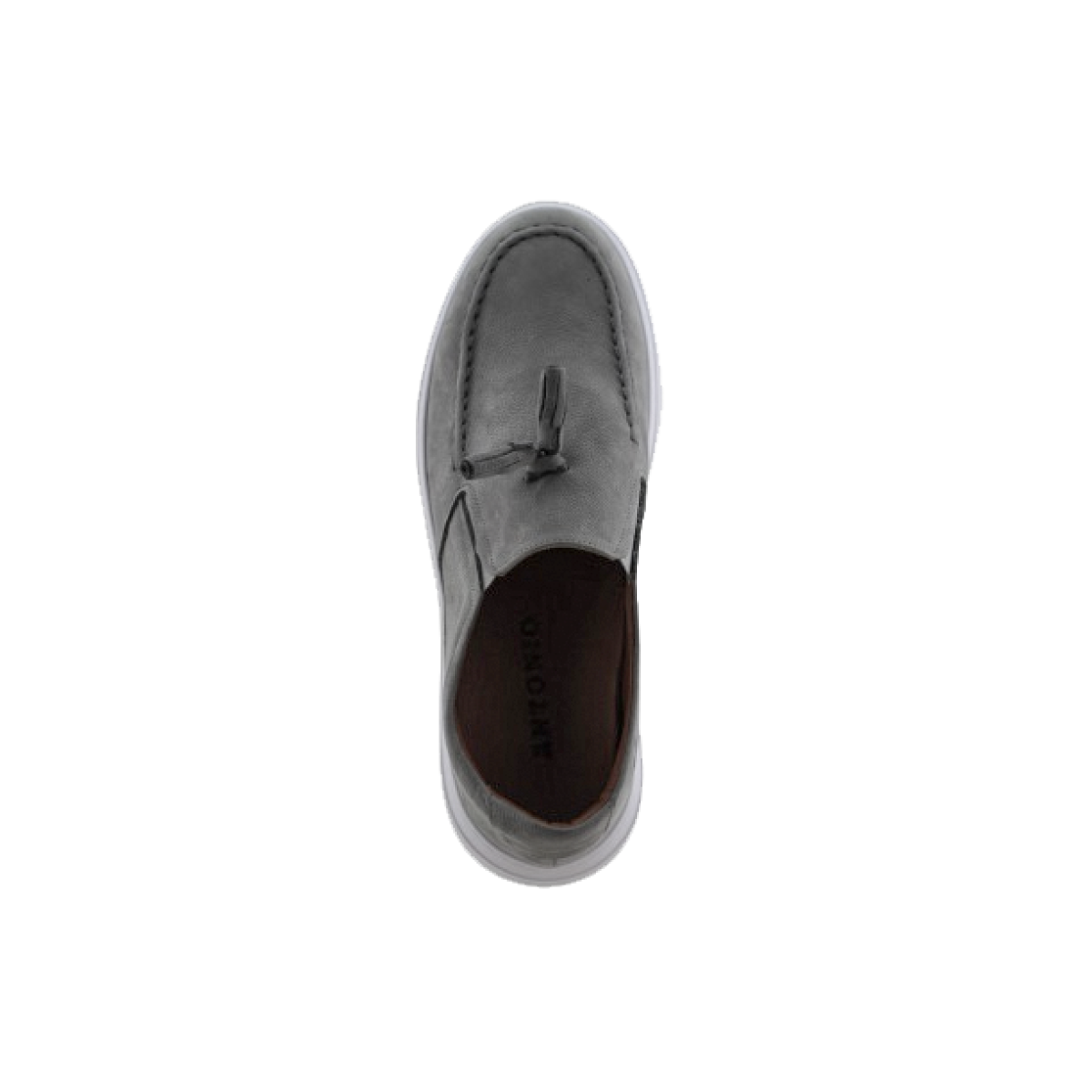 Antonio Shoes Ανδρικά Μοκασίνια Δέρμα 402/4001 Γκρι Suede