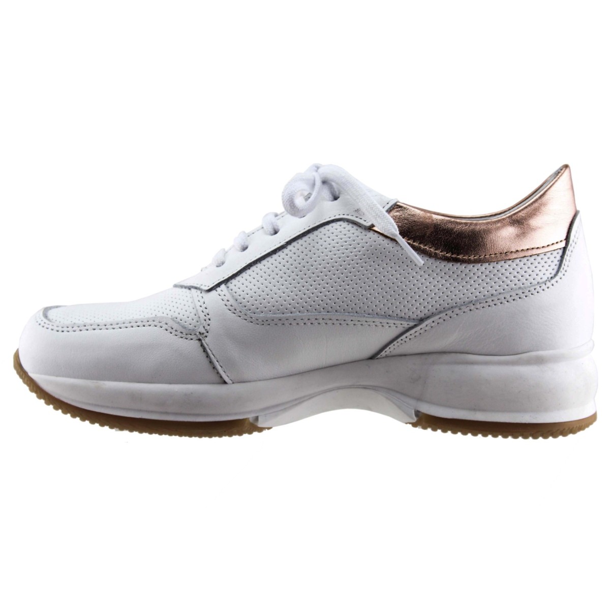 Femina by Antonio Γυναικεία Sneakers Δέρμα 902 Λευκό Χαλκός