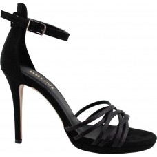 Bruni Shoes Γυναικεία Πέδιλα 14919 Μαύρο Suede