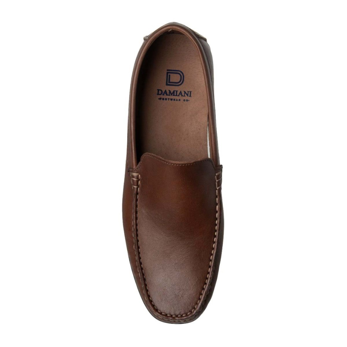 Damiani Ανδρικά Μοκασίνια Δέρμα 1851 Κονιάκ