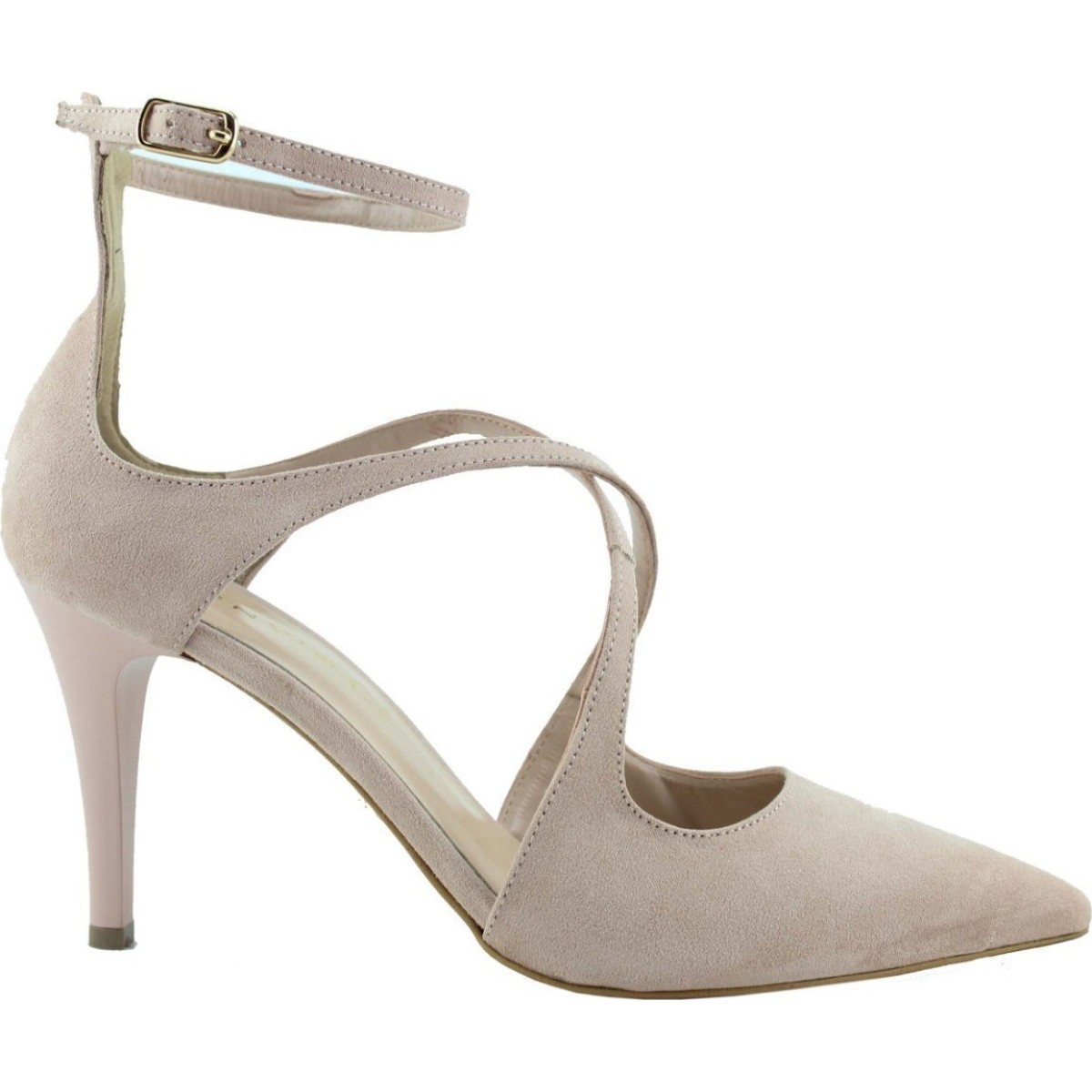 Envie Shoes Γυναικείες Γόβες E02-09052-90 Nude Suede