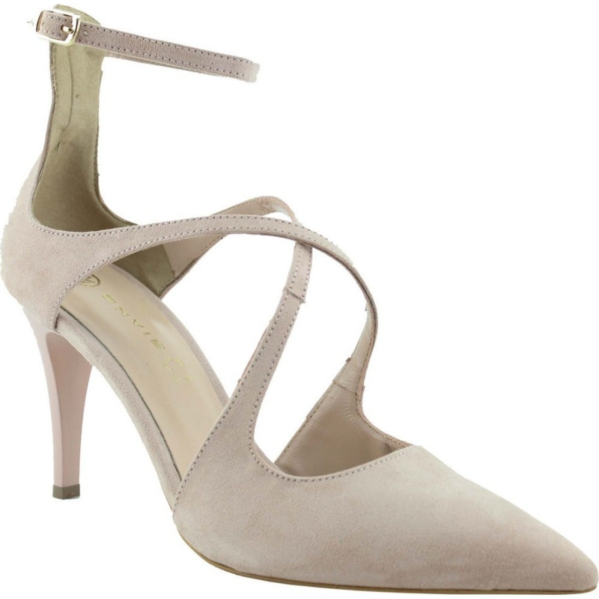 Envie Shoes Γυναικείες Γόβες E02-09052-90 Nude Suede