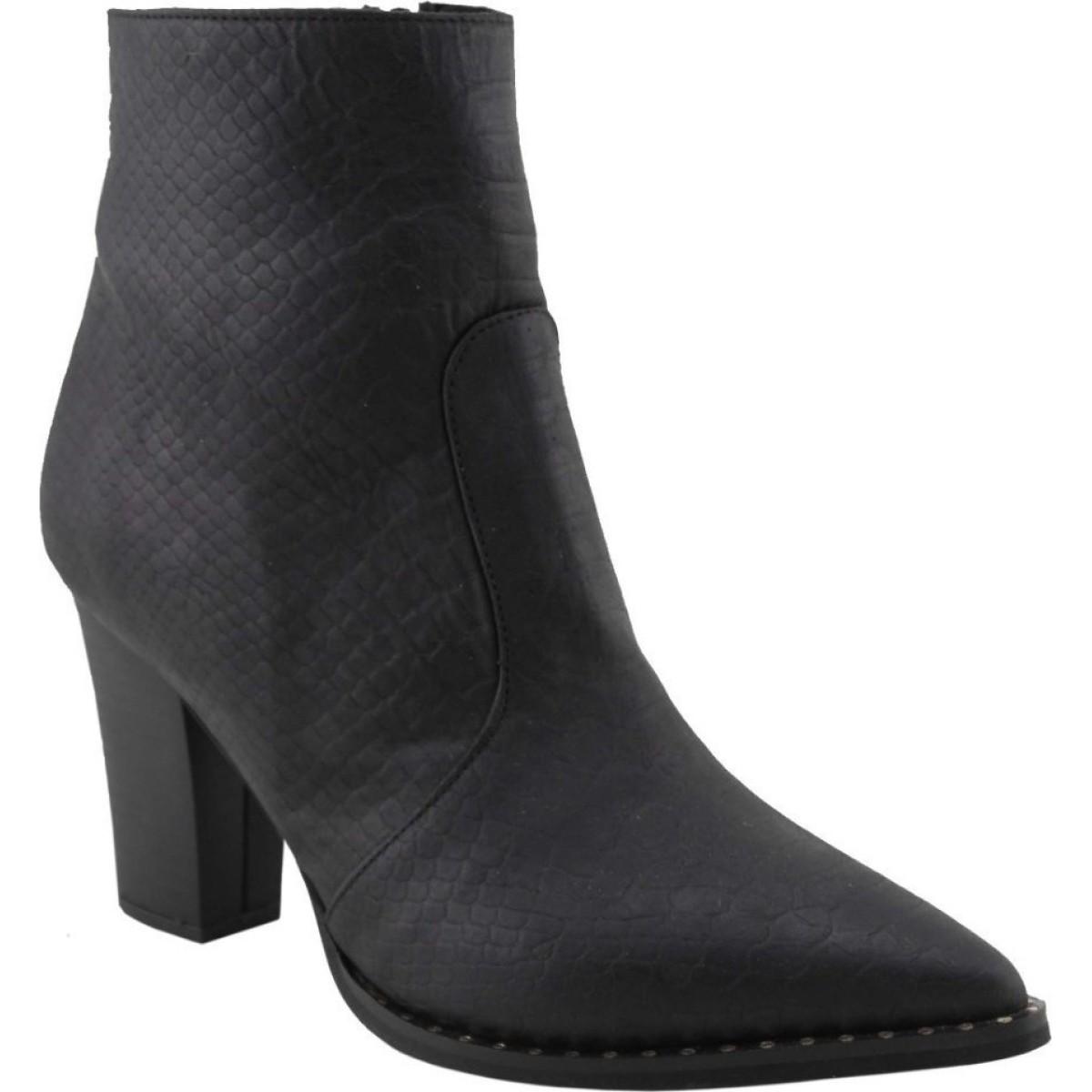Envie Shoes Γυναικεία Μποτάκια E02-10150-34 Μαύρο Φίδι Envie Shoes Γυναικεία Μποτάκια E02-10150-34 Μαύρο Φίδι