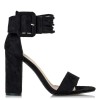 Envie Shoes Γυναικεία Πέδιλα V42-09668-34 Μαύρο Suede