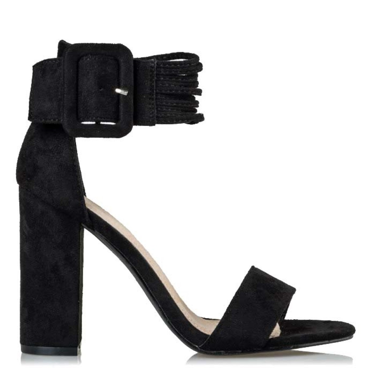 Envie Shoes Γυναικεία Πέδιλα V42-09668-34 Μαύρο Suede
