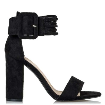 Envie Shoes Γυναικεία Πέδιλα V42-09668-34 Μαύρο Suede
