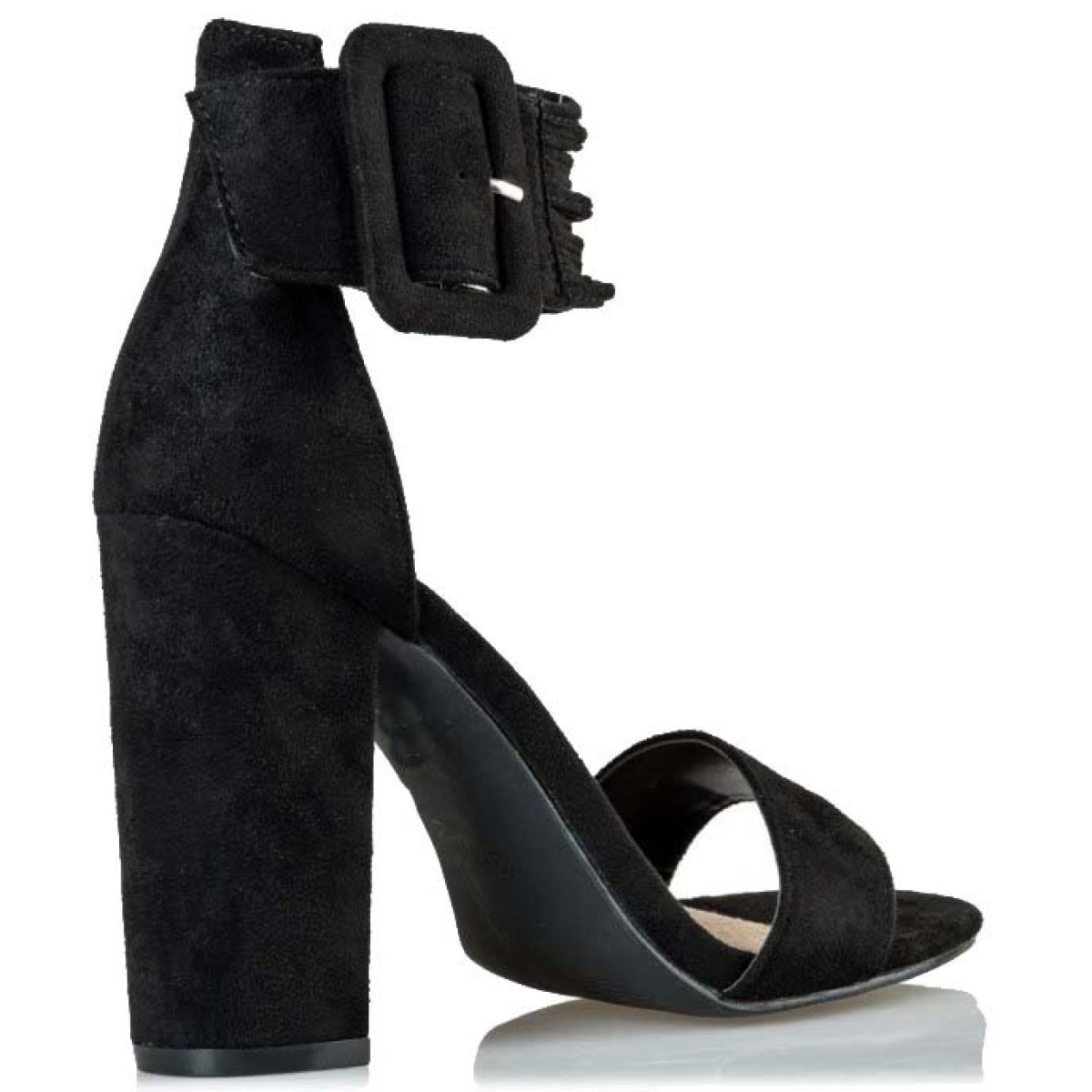Envie Shoes Γυναικεία Πέδιλα V42-09668-34 Μαύρο Suede