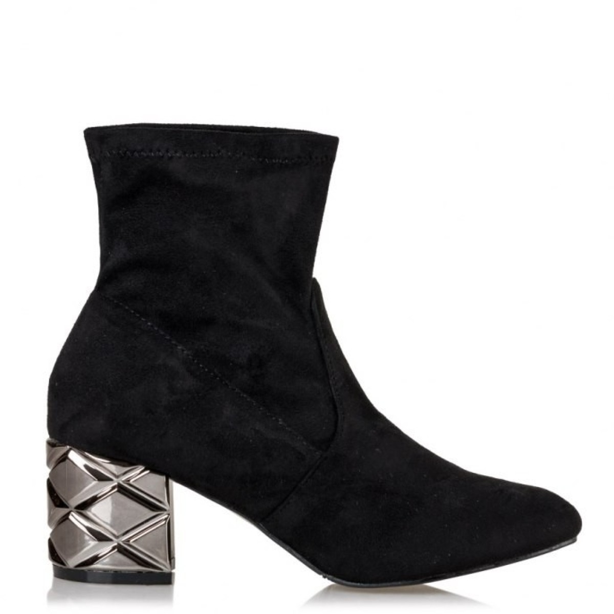 Envie Shoes Γυναικεία Μποτάκια V65-08901-34 Μαύρο Suede Envie Shoes Γυναικεία Μποτάκια V65-08901-34 Μαύρο Suede