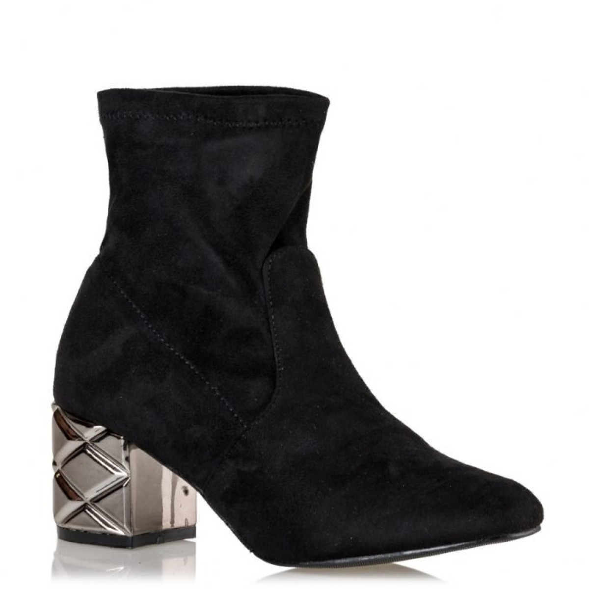 Envie Shoes Γυναικεία Μποτάκια V65-08901-34 Μαύρο Suede Envie Shoes Γυναικεία Μποτάκια V65-08901-34 Μαύρο Suede