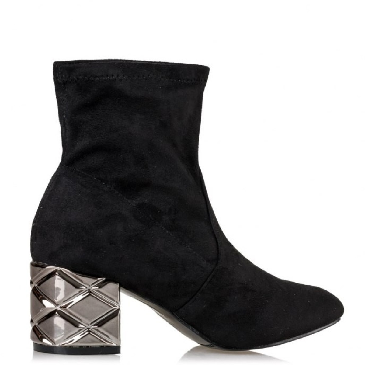 Envie Shoes Γυναικεία Μποτάκια V65-08901-34 Μαύρο Suede Envie Shoes Γυναικεία Μποτάκια V65-08901-34 Μαύρο Suede