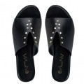 Envie Shoes Γυναικεία Σανδάλια Flat V96-11092-34 Μαύρο
