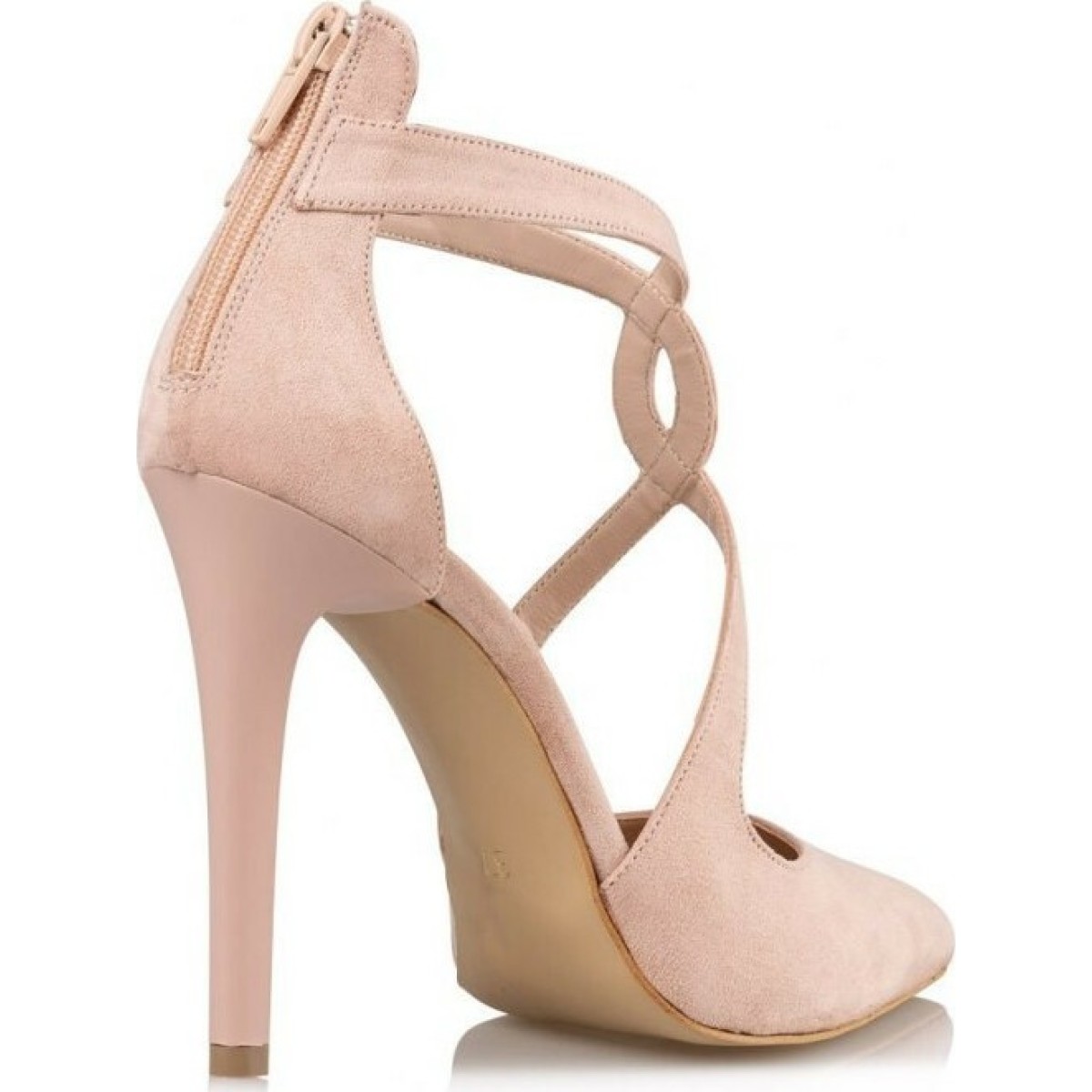 Envie Shoes Γυναικείες Γόβες E02-11170-90 Nude Suede