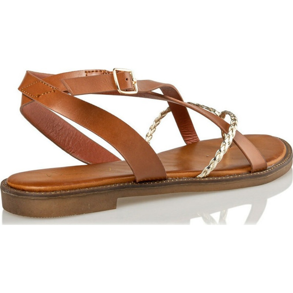 Envie Shoes Γυναικεία Πέδιλα Flat V96-13217-26 Ταμπά